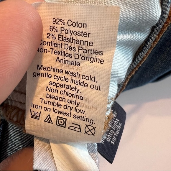 Madewell 9" High-Rise Skinny Exposed Button Fly Dark Wash Stretch Denim Jeans 28 - Picture 13 of 14